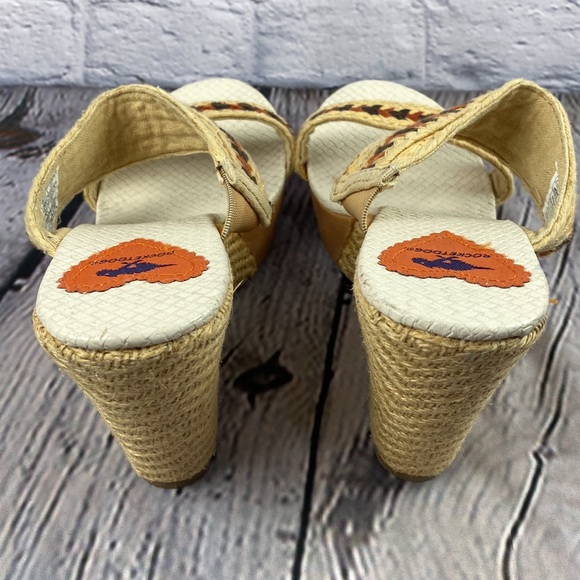 ROCKETDOG Brown/Rust/Tan/Cream Wedges - Picture 16 of 17